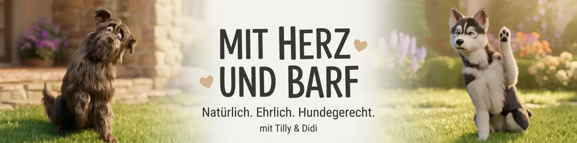 Tilly und Didi – natürliche Hundeernährung mit BARF